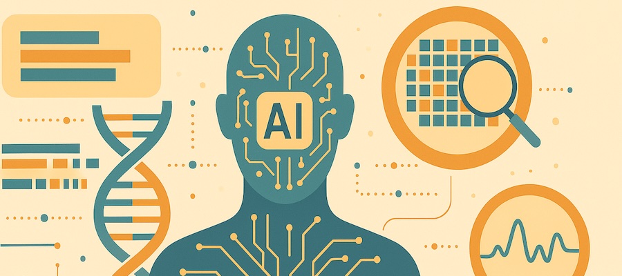 abstract image representing an AI observing complex data